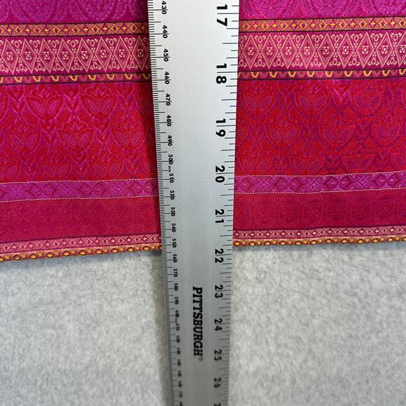 Necessary Objects Womens Skirt Size Small Pink Striped 100% Polyester Back Zip - Picture 12 of 12